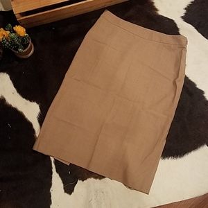 Tan Pencil Skirt